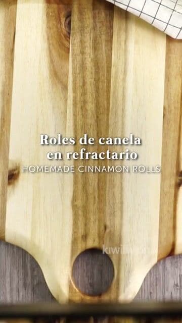 Cómo hacer roles de canela en refractario paso a paso