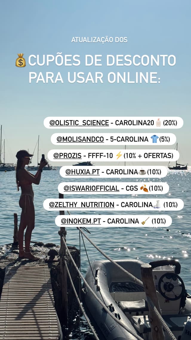 Atualização dos códigos de desconto