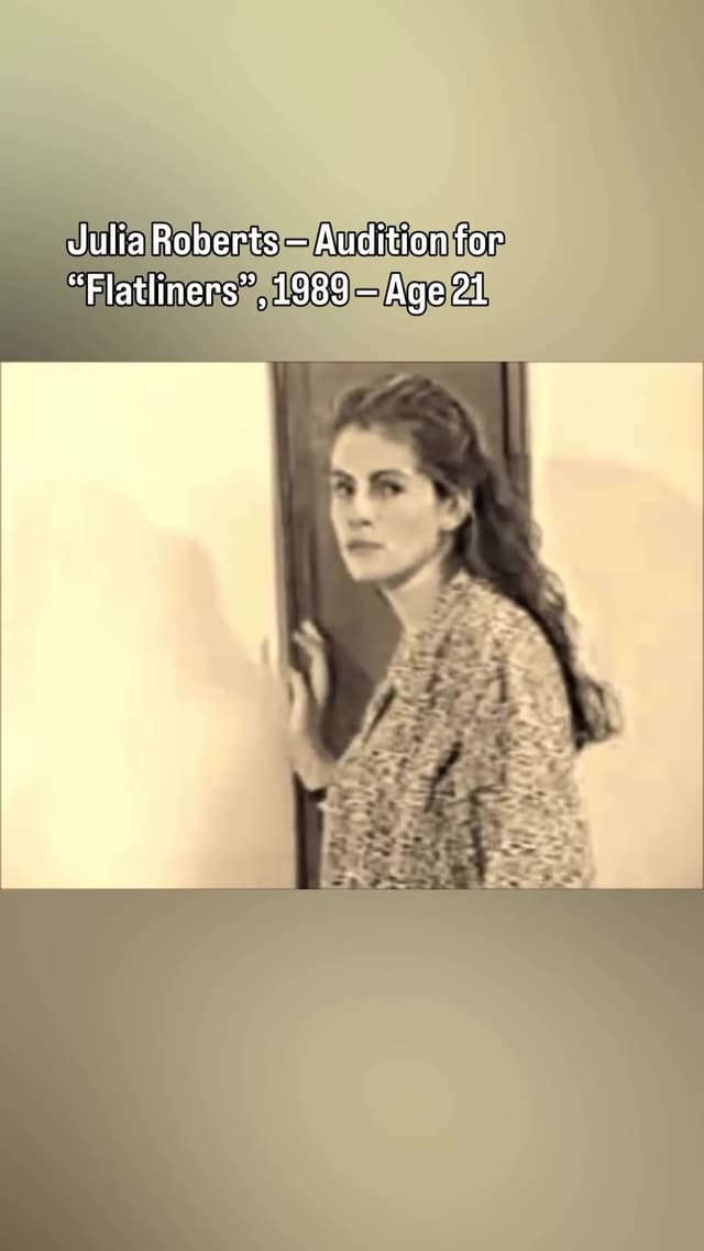 Antes de 'Pretty Woman', Julia Roberts impresionó en una audición asociada con 'Flatliners'. Este momento, previo a su salto a la fama, revela su magnetismo ante la cámara incluso antes de convertirse en ícono.