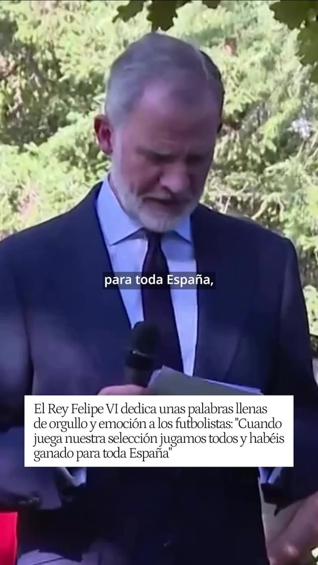 Palabras de Felipe VI a la Selección Española tras el Mundial 2026