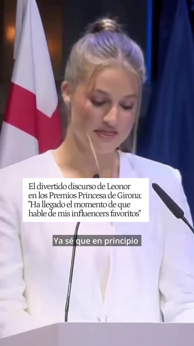 Discurso de la princesa Leonor en los Premios Princesa de Girona 2026