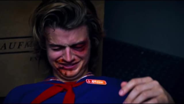 Escena icónica de Steve y Robin en Stranger Things