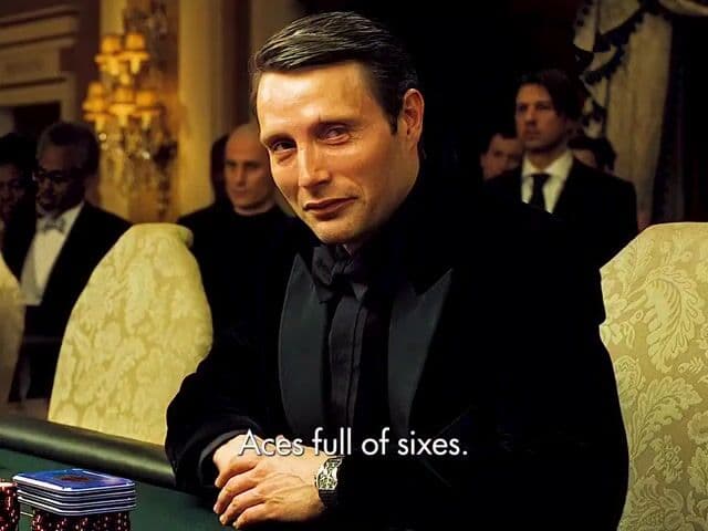En el rodaje de 'Casino Royale' 2006, Daniel Craig nunca jugó al póker fuera de cámara, aunque interpretó al mítico James Bond en la partida más famosa del cine. Entrenaron con expertos para lograr realismo en la escena.