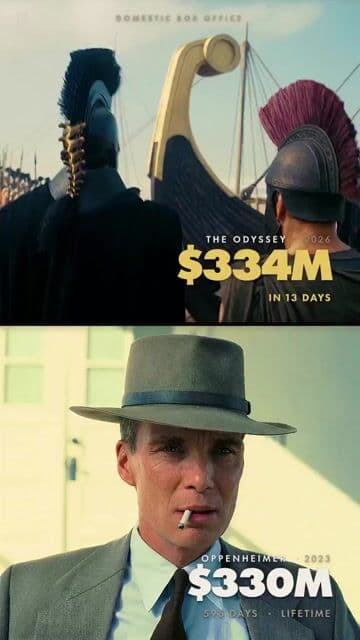 Oppenheimer vs La Odisea: récord de taquilla histórica 🔥