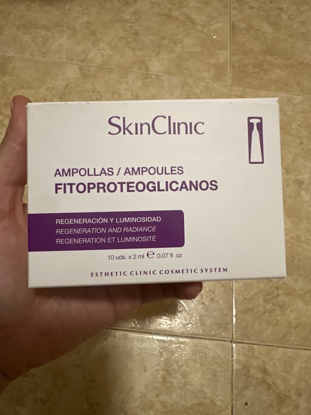 ampollas de sérum de skin clinic de FITOPROTEOGLICANOS