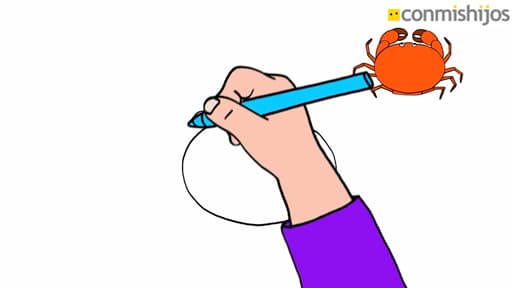 Aprende a dibujar la base de un Cangrejo 