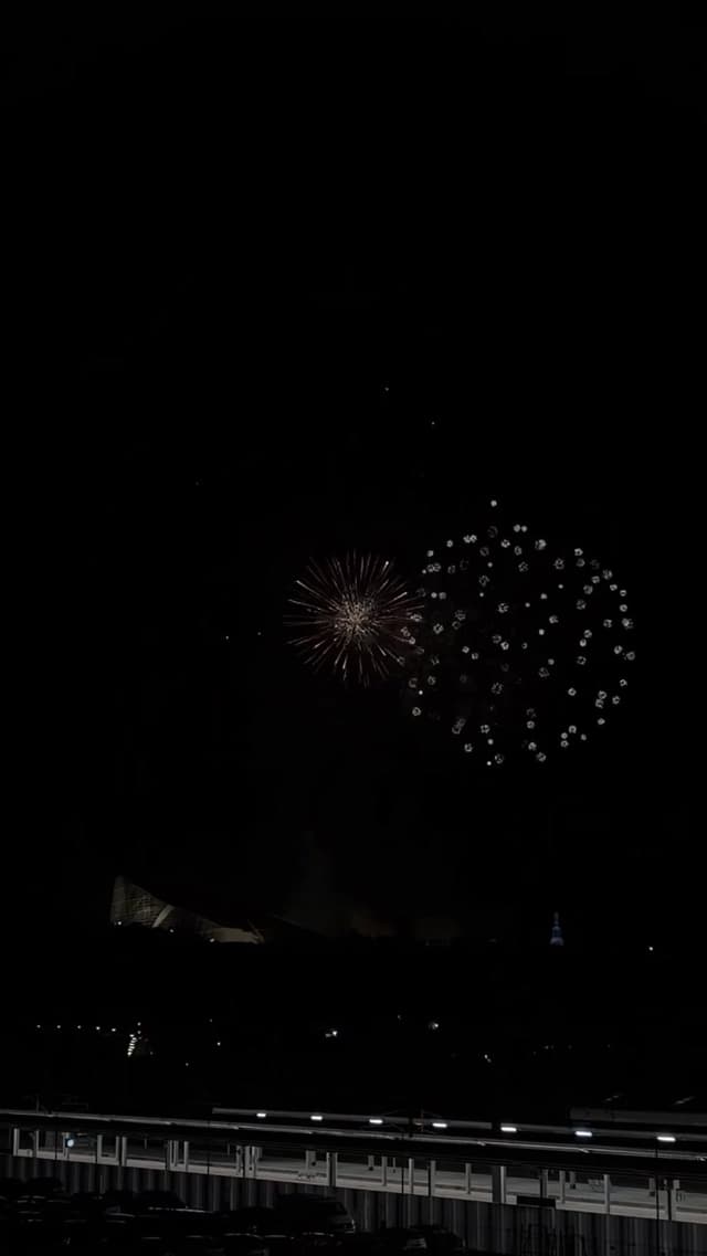 Fuegos artificiales 24 de julio en Ciudad de la Cultura