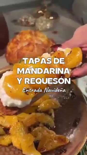 Mandarín con requeson