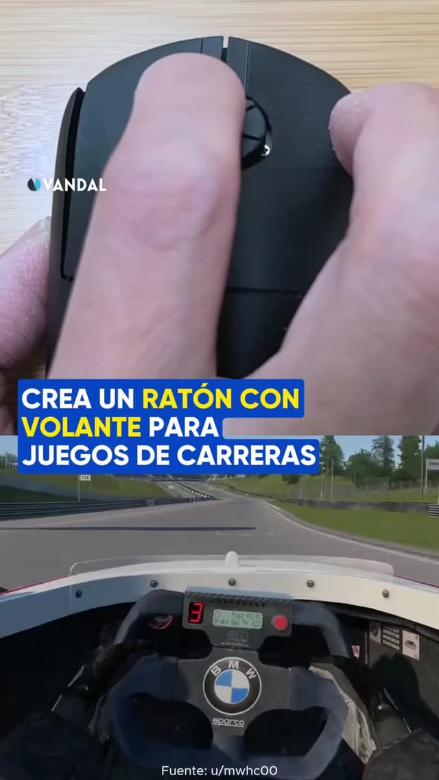 Cómo hacer un ratón con volante para gaming simracing