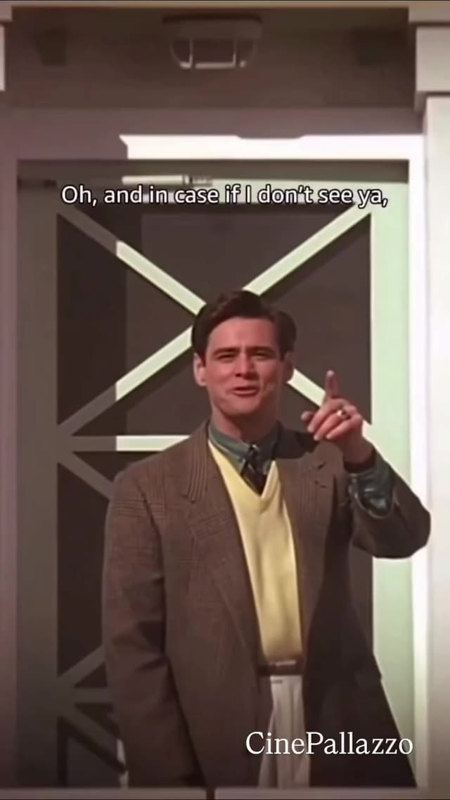 En 'The Truman Show', Jim Carrey improvisó la frase Good morning, and in case I don't see ya, good afternoon, good evening, and good night durante una de las escenas más recordadas. Un momento clave en la historia del cine y del personaje Truma