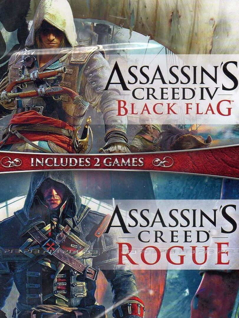 Jogo de vídeo Assassin's Creed IV Black Flag + Assassin's Creed Rogue Double Pack