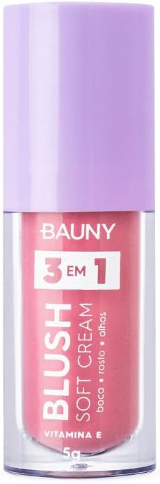 Social Bauny Blush Líquido Soft Cream 3 em 1 Dreamy 5g