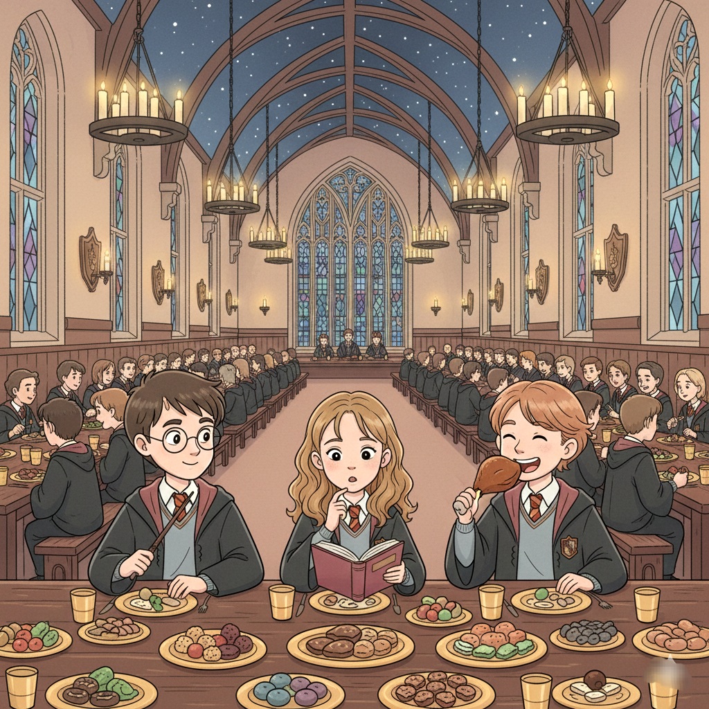 Harry, Rony e Hermione 