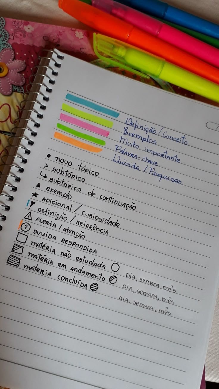 como deixar o seu caderno mais organizado 