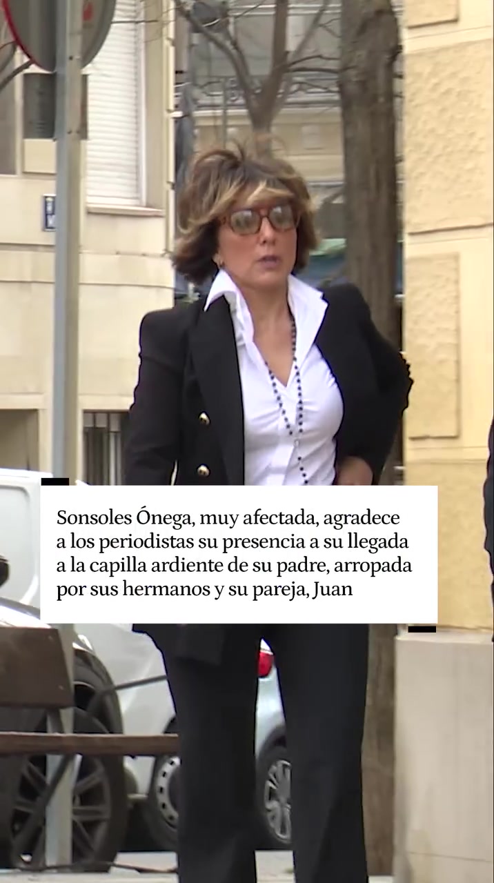 Social Sonsoles Ónega, rota de dolor por la muerte de su padre