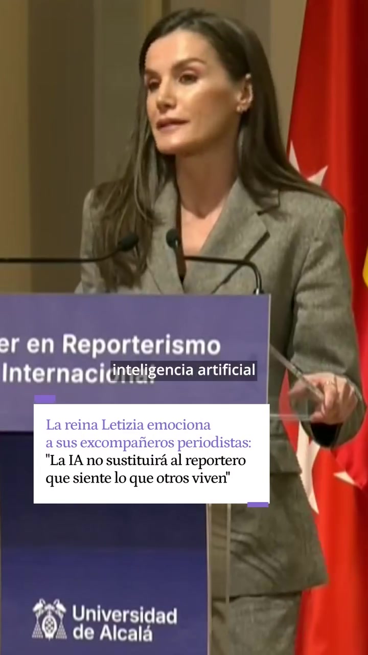 La reina Letizia: 'La IA no sustituirá al reportero que siente lo que otros viven'
