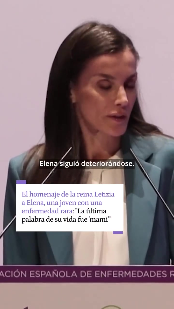 Social El homenaje de la reina Letizia a Elena, una joven con enfermedad rara