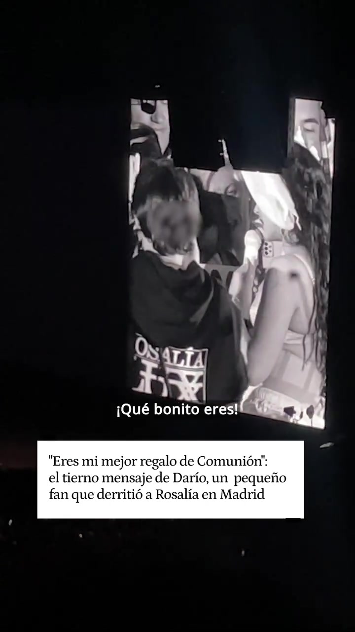 Social Eres mi mejor regalo de Comunión: el niño que emocionó a Rosalía en Madrid