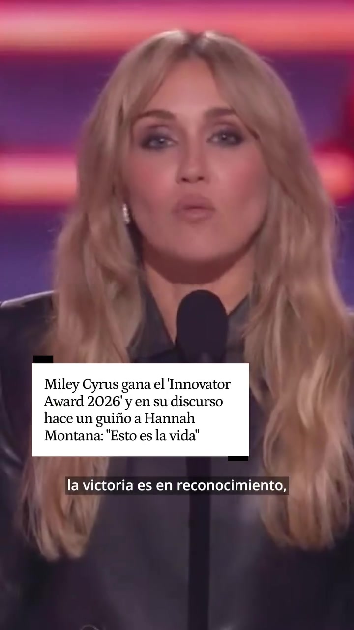 Social Miley Cyrus recibe el Innovator Award 2026 en los iHeartRadio Music Awards