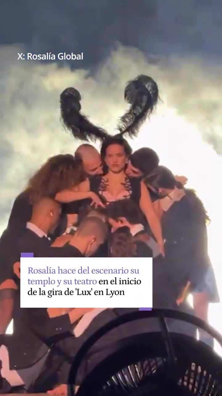 Social Rosalía inaugura su gira 'Lux' en Lyon: ni concierto ni show, una liturgia