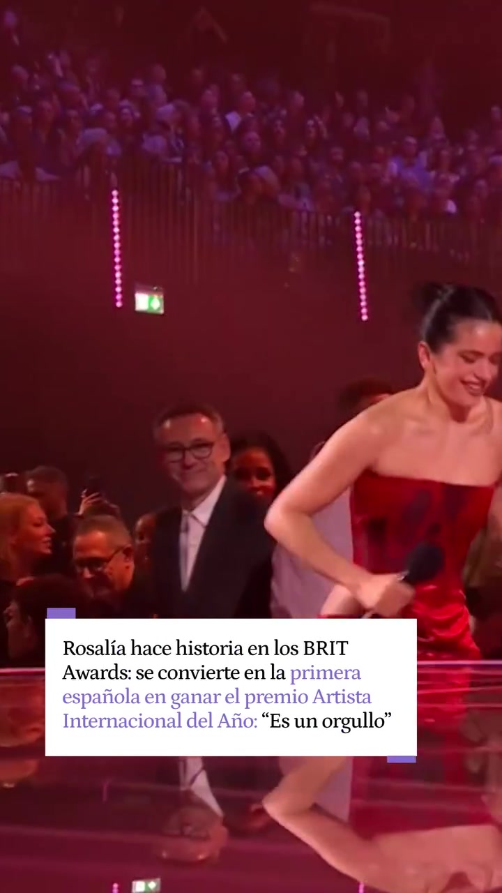 Social Rosalía, primera española en ganar un BRIT Award