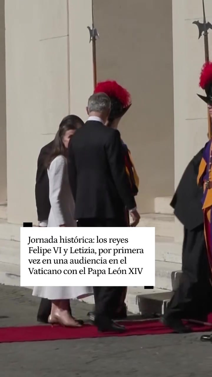 Los Reyes Felipe y Letizia, recibidos por el papa León XIV en el Vaticano