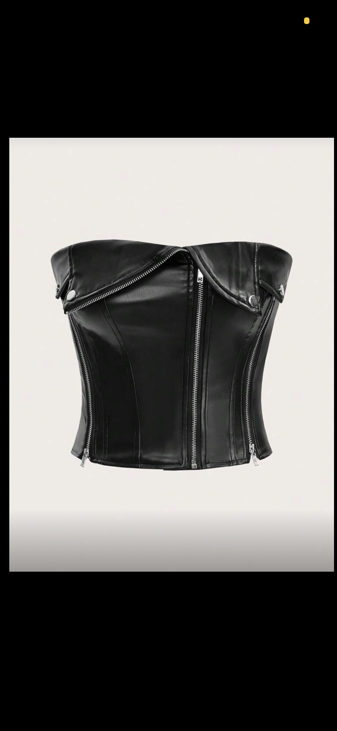 Social Top tubo de couro