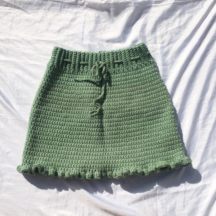 Social saia de tricô/crochê 