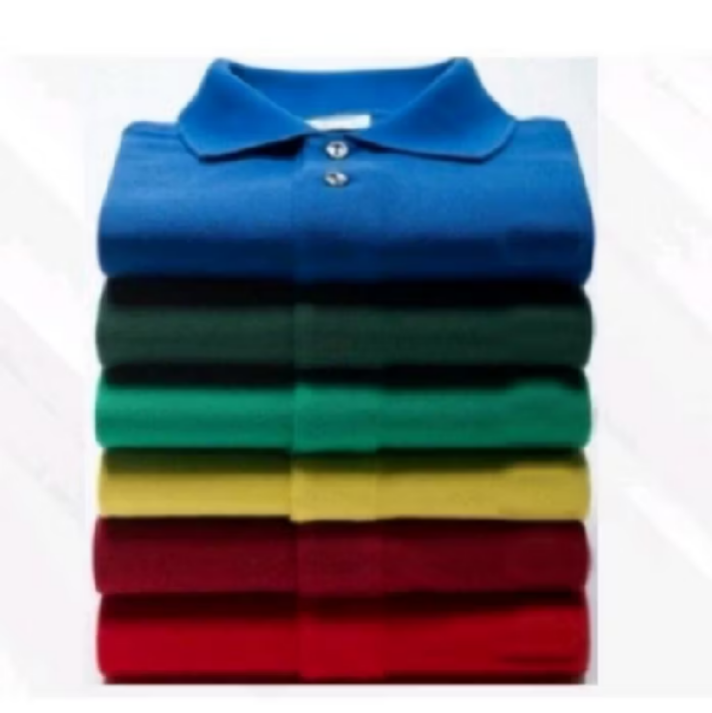Social Kit 5 Camisa Gola Polo Masculina Piquet