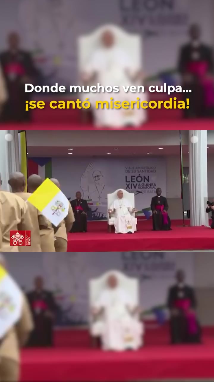 Visita del Papa León XIV a la cárcel de Bata en África