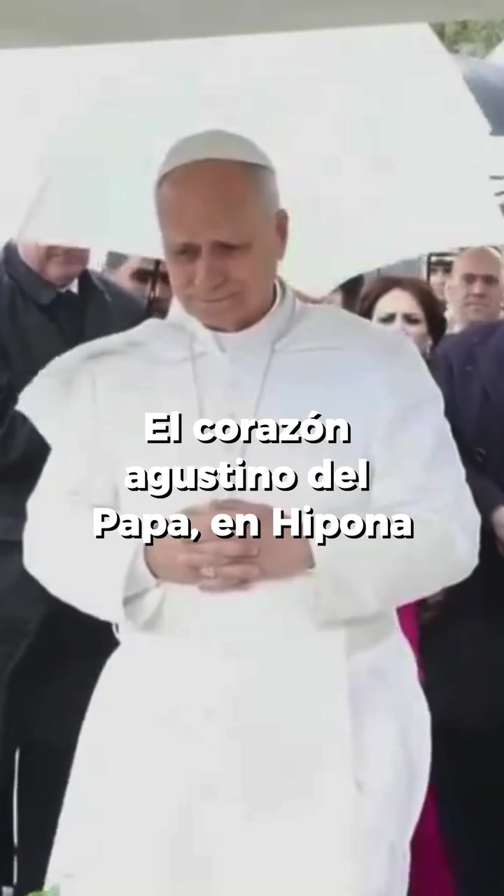 Papa León XIV y el olivo por la paz en Hipona