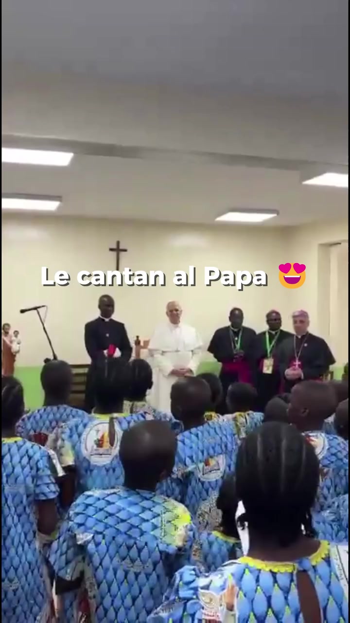 Visita del Papa León XIV al orfanato Ngul Zamba en Yaundé