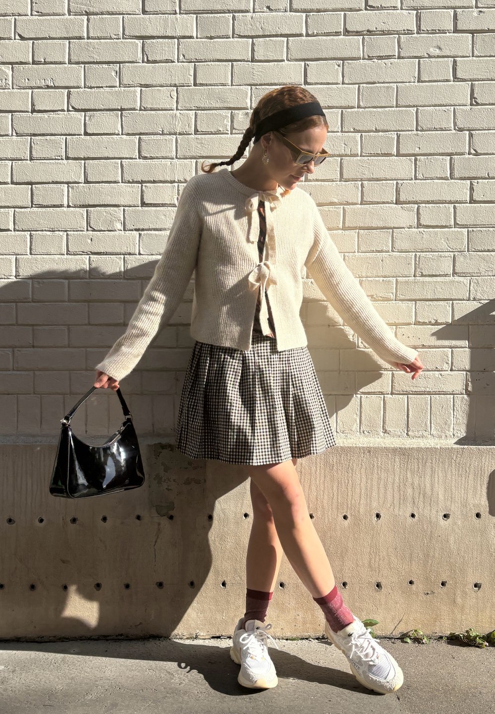 Social Chaqueta de punto con bolso de mano