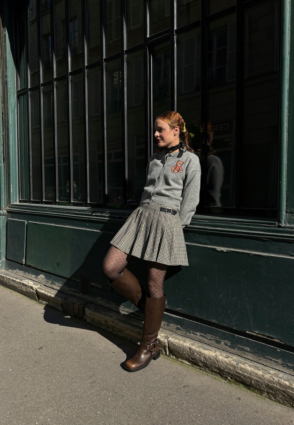 blazer con chaqueta de punto