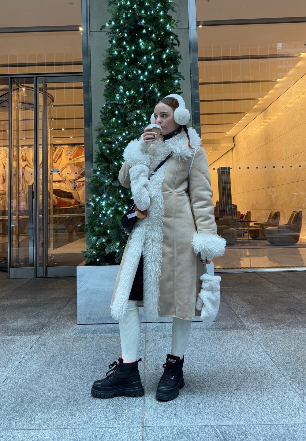 Social Look con abrigo de invierno