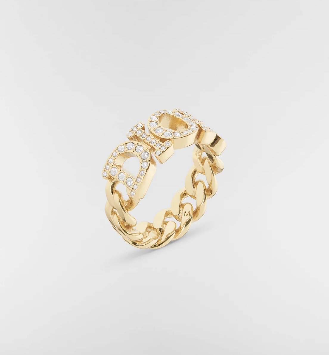 Social Anel Dior dourado 