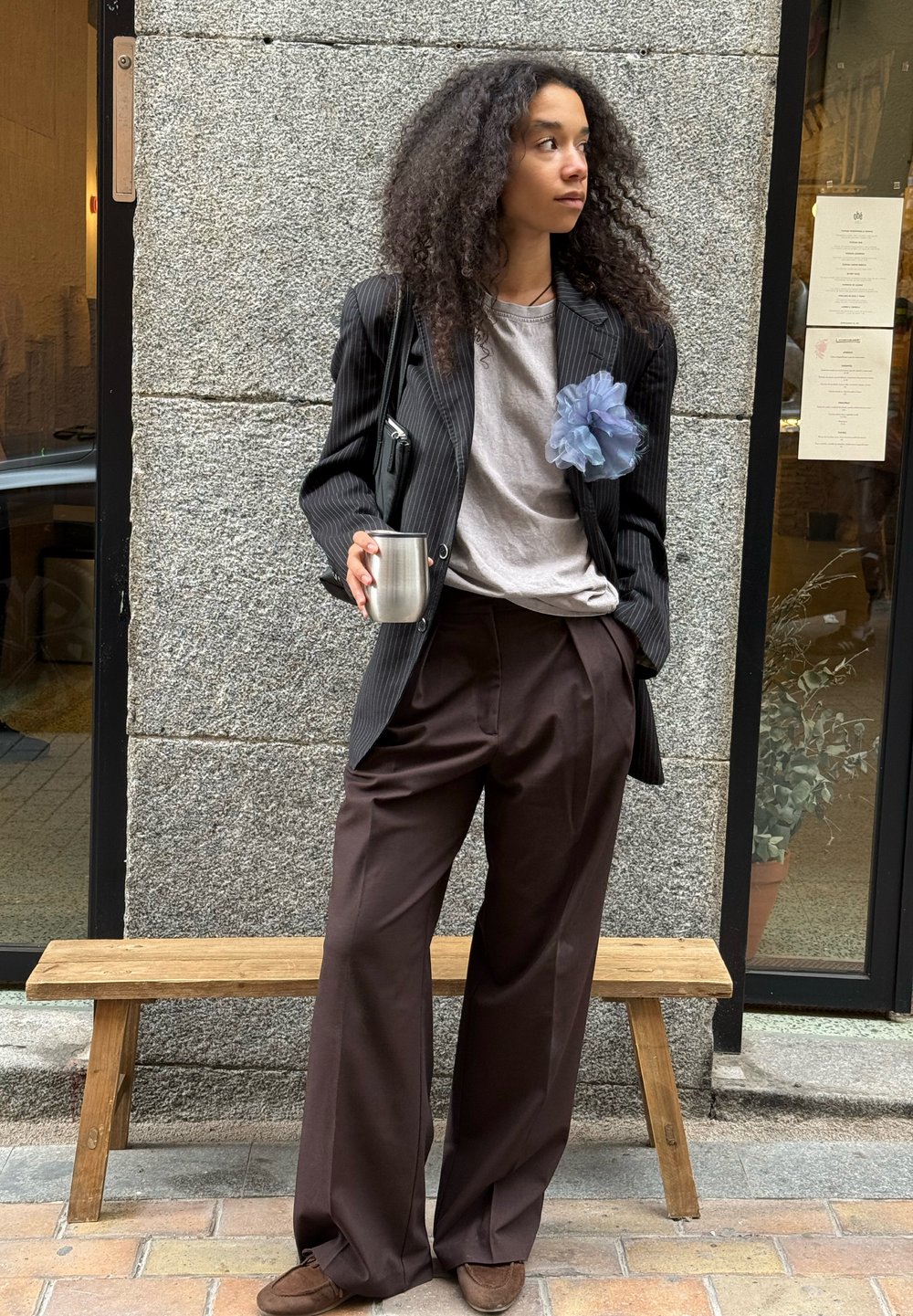 Social Chaqueta vaquera con bolso de mano