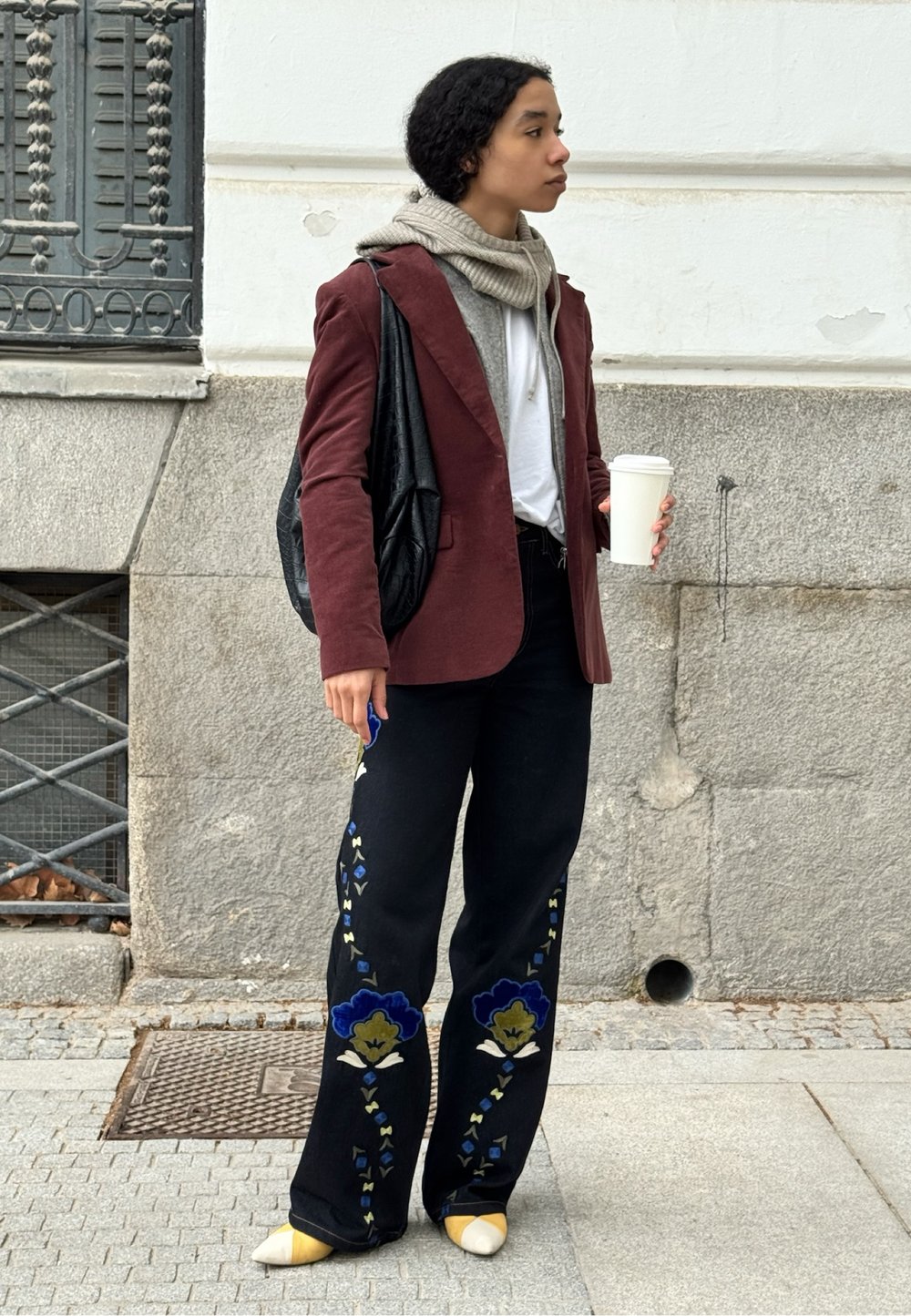 Social Blazer con bolso shopping