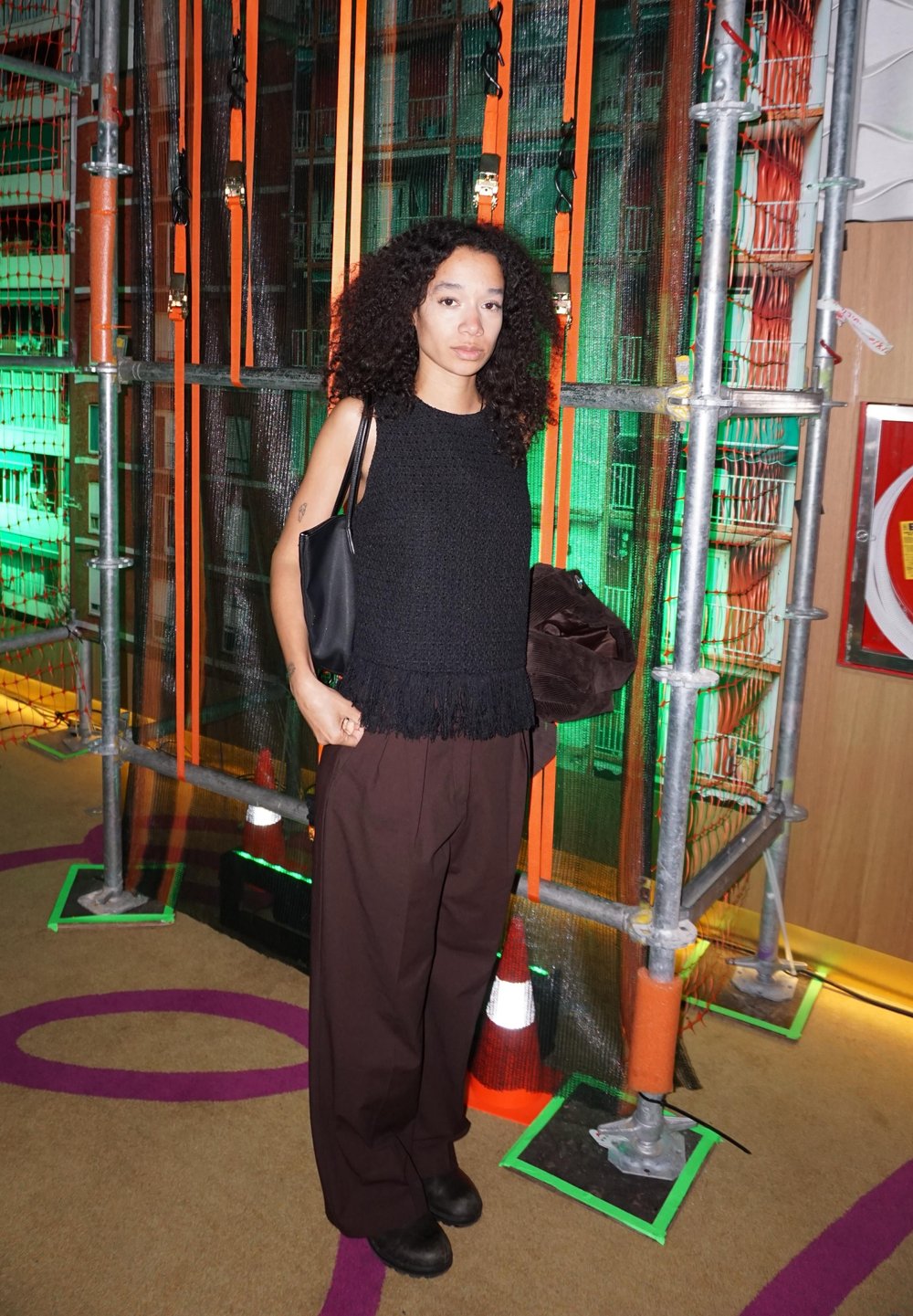 Social Blazer con bolso de mano