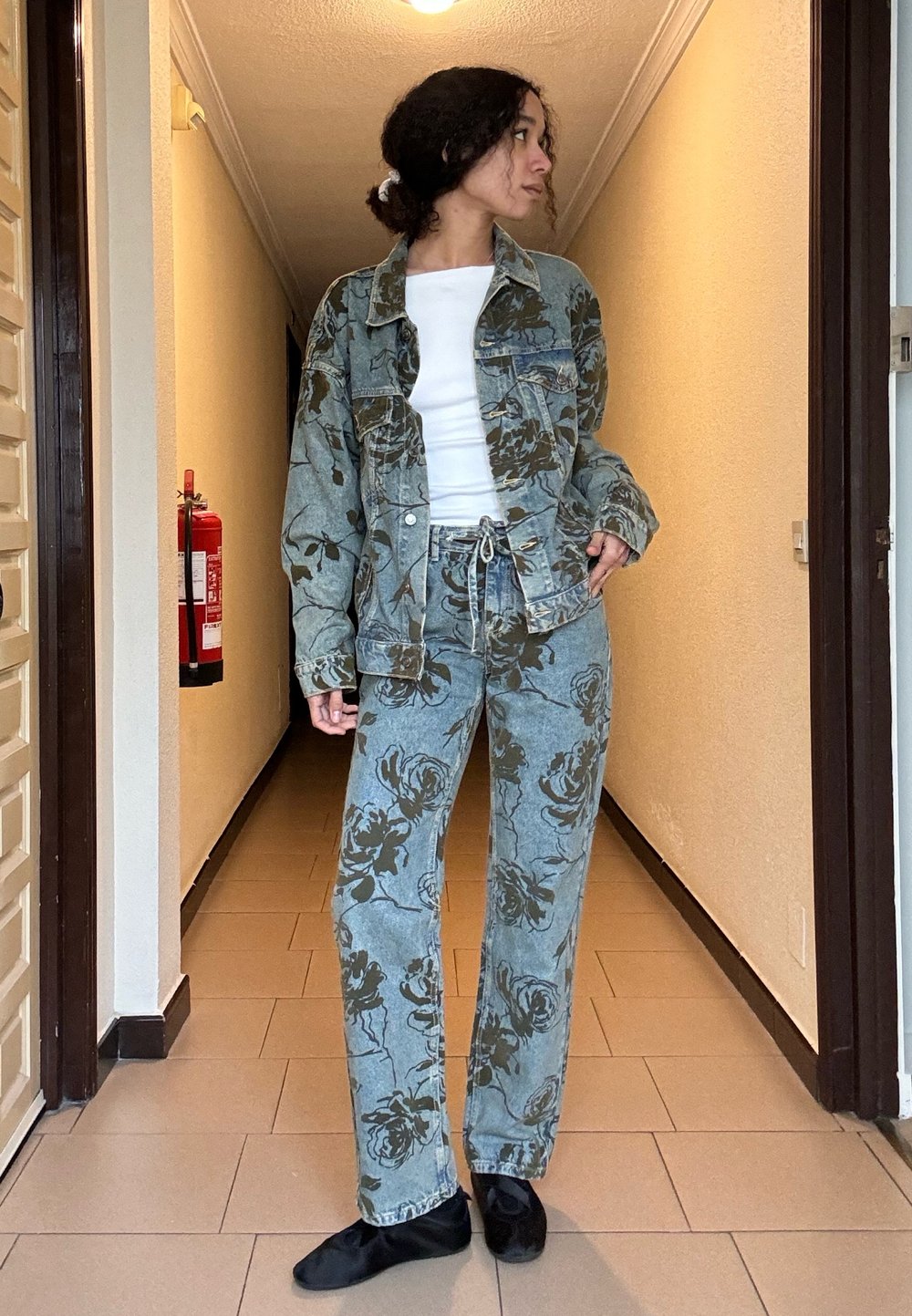 Social chaqueta vaquera con top