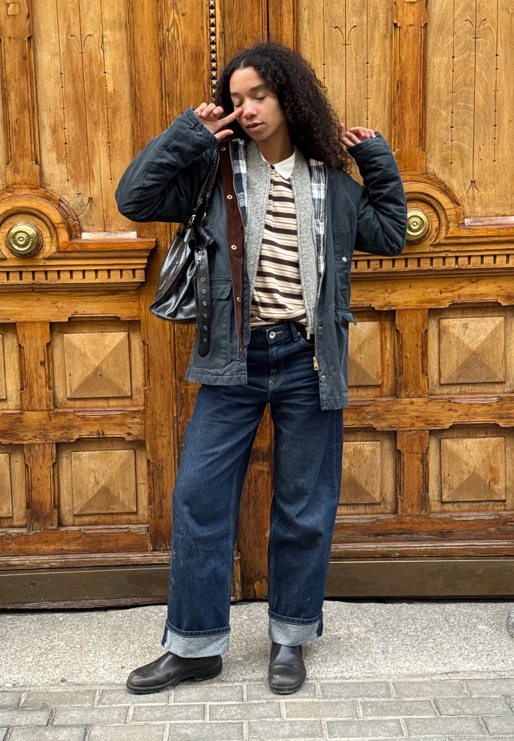 Social chaqueta de punto con polo