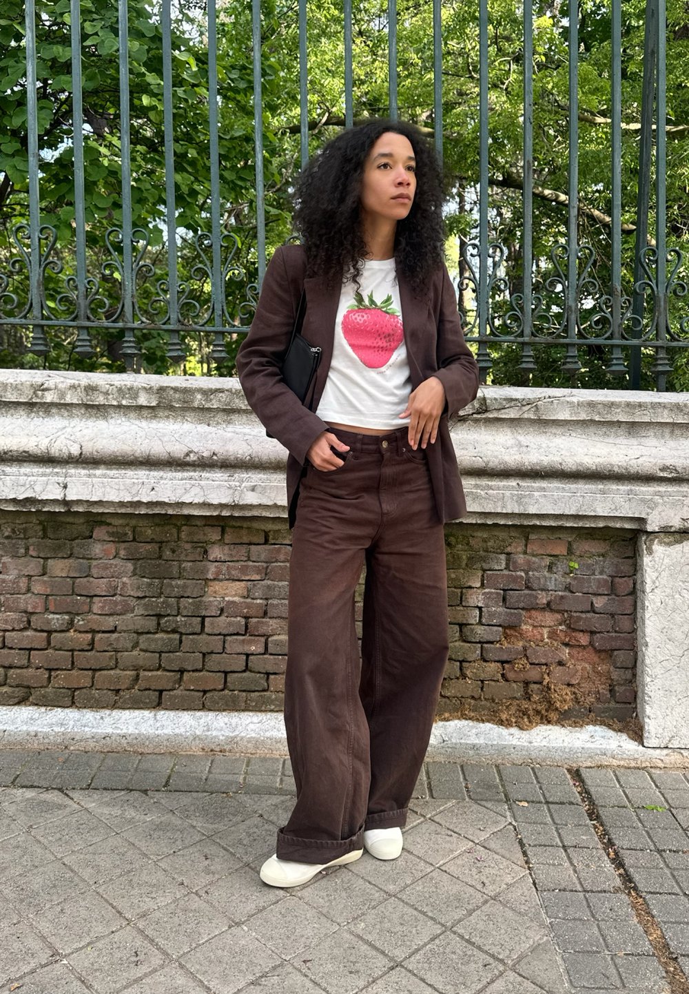 Social Blazer con bolso de mano