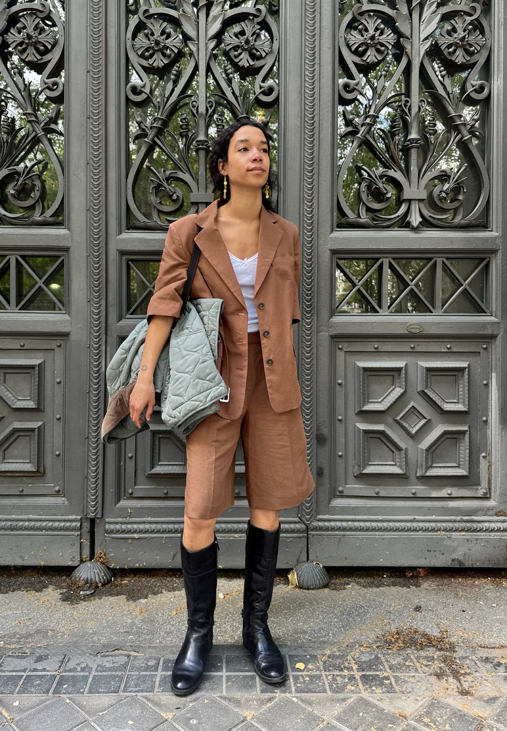 Social blazer con shorts