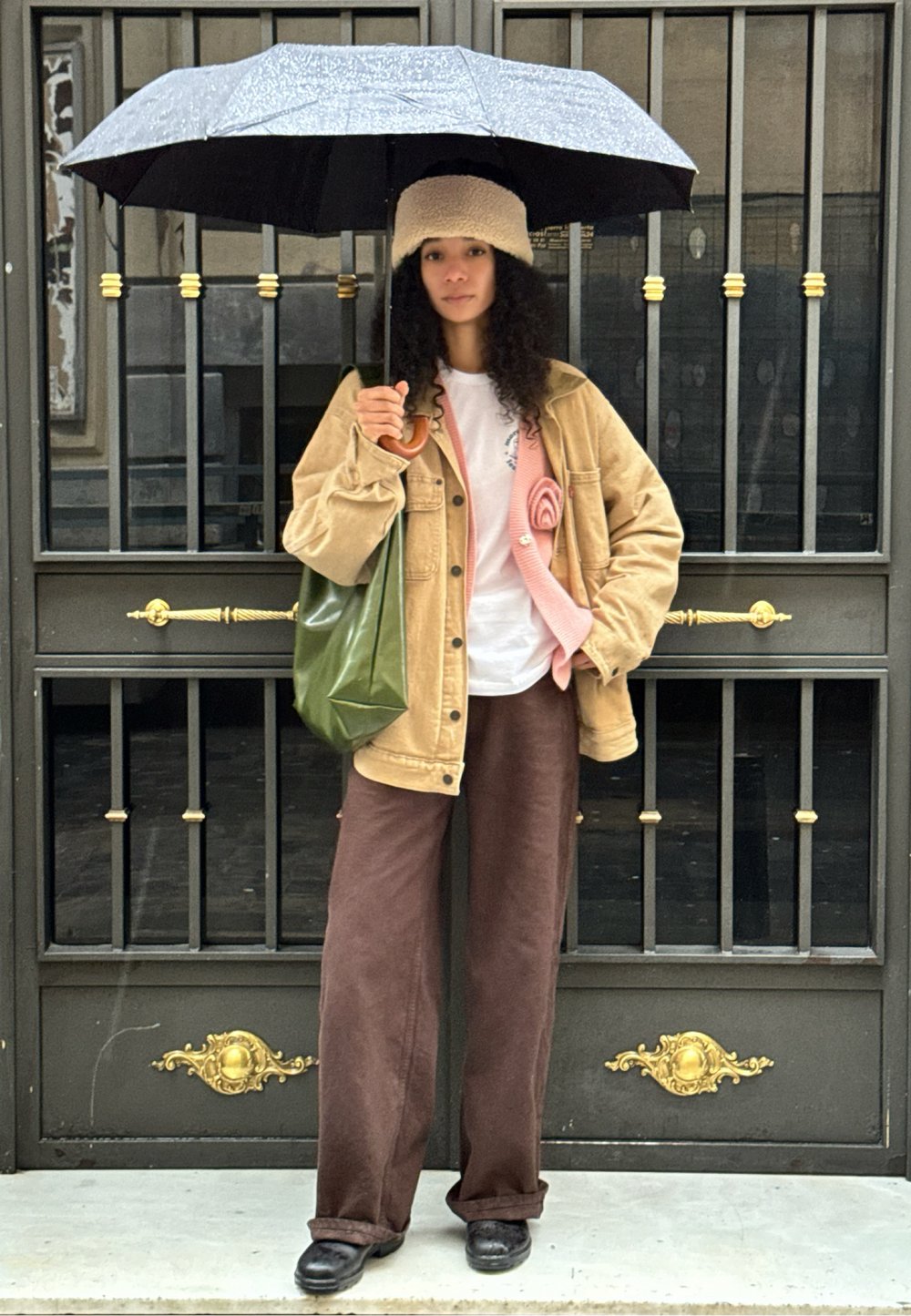 Social Chaqueta de punto con bolso de mano