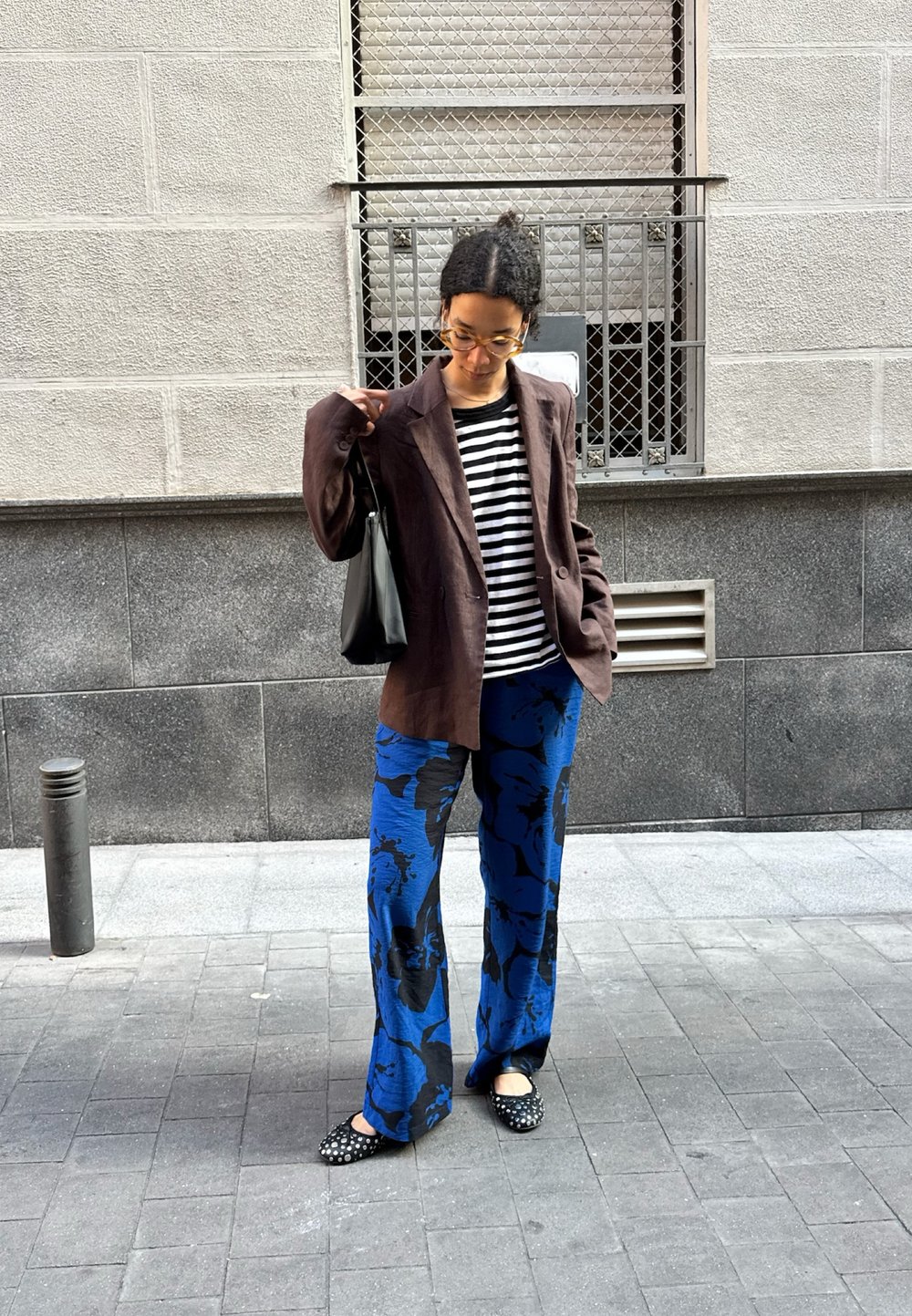 Social Blazer con bolso de mano