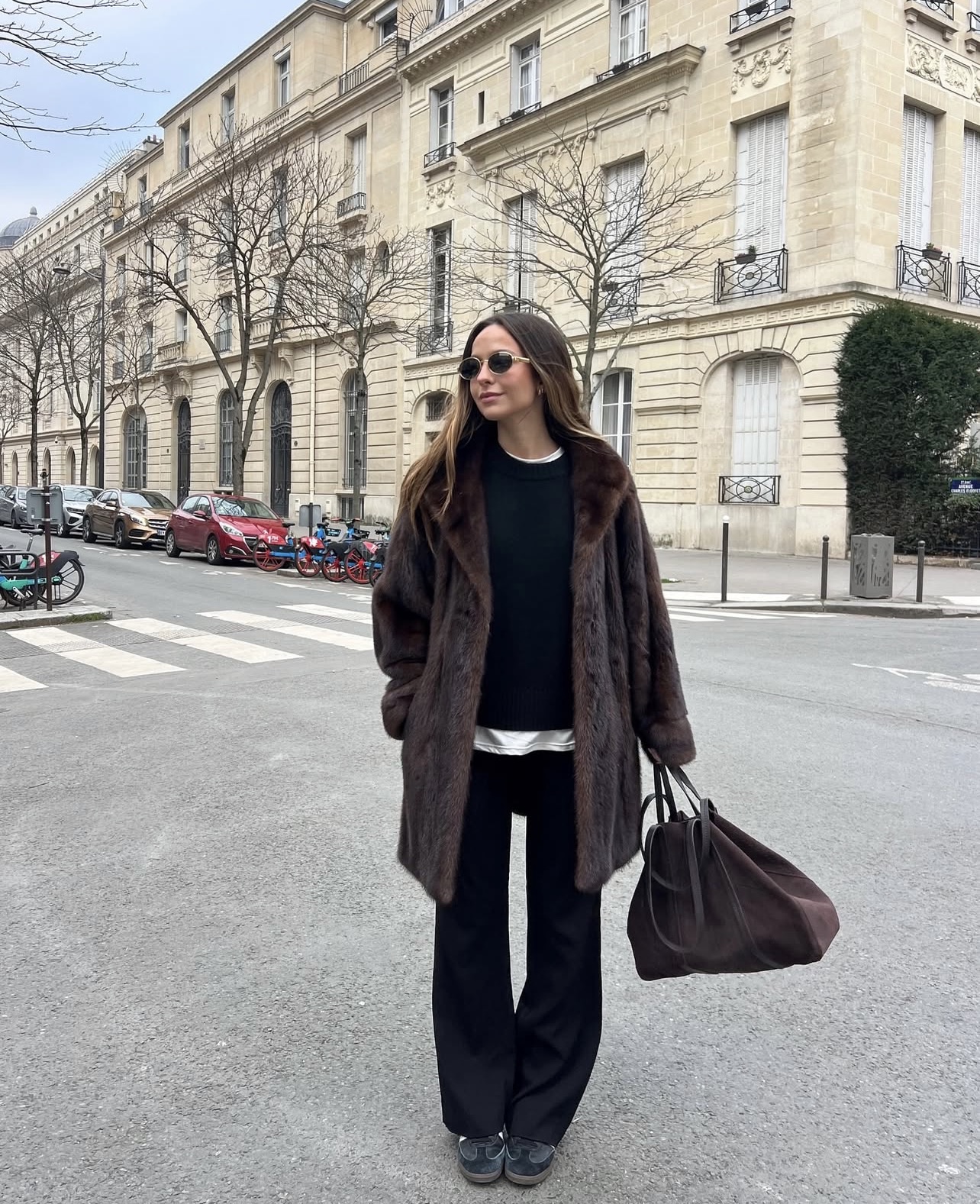 Social abrigo de pelo vintage 