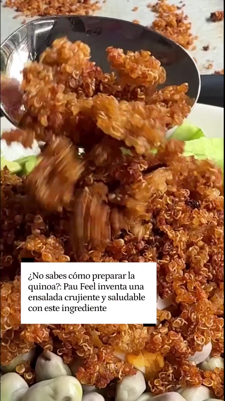 Ensalada de quinoa crujiente: diferente y apta para celíacos