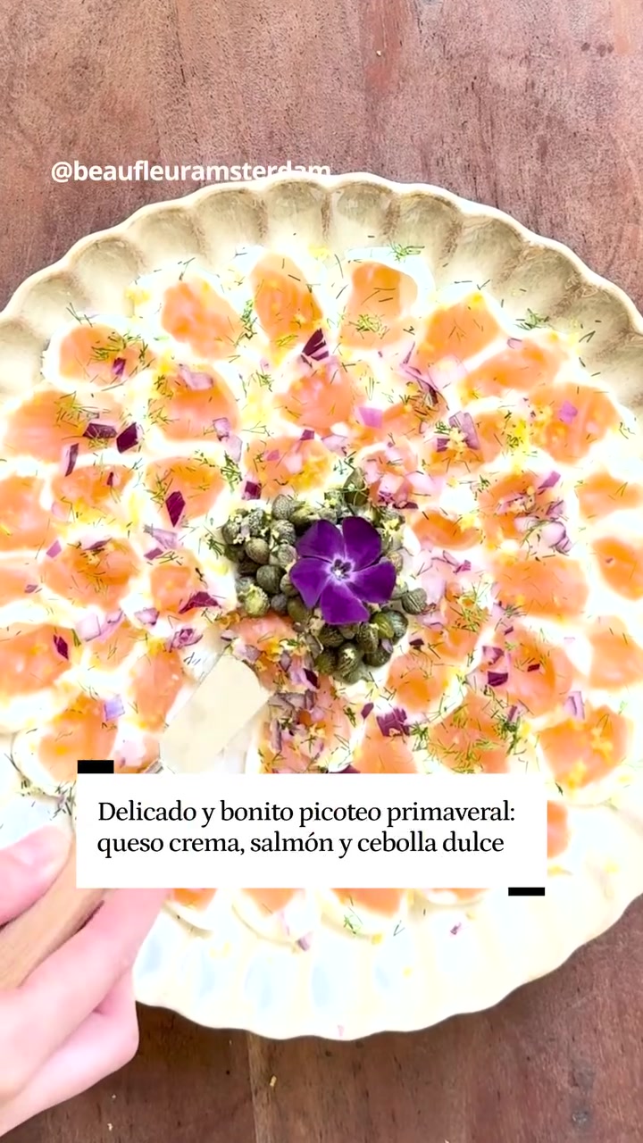 Plato primaveral para picar: perfecto para compartir con amigos