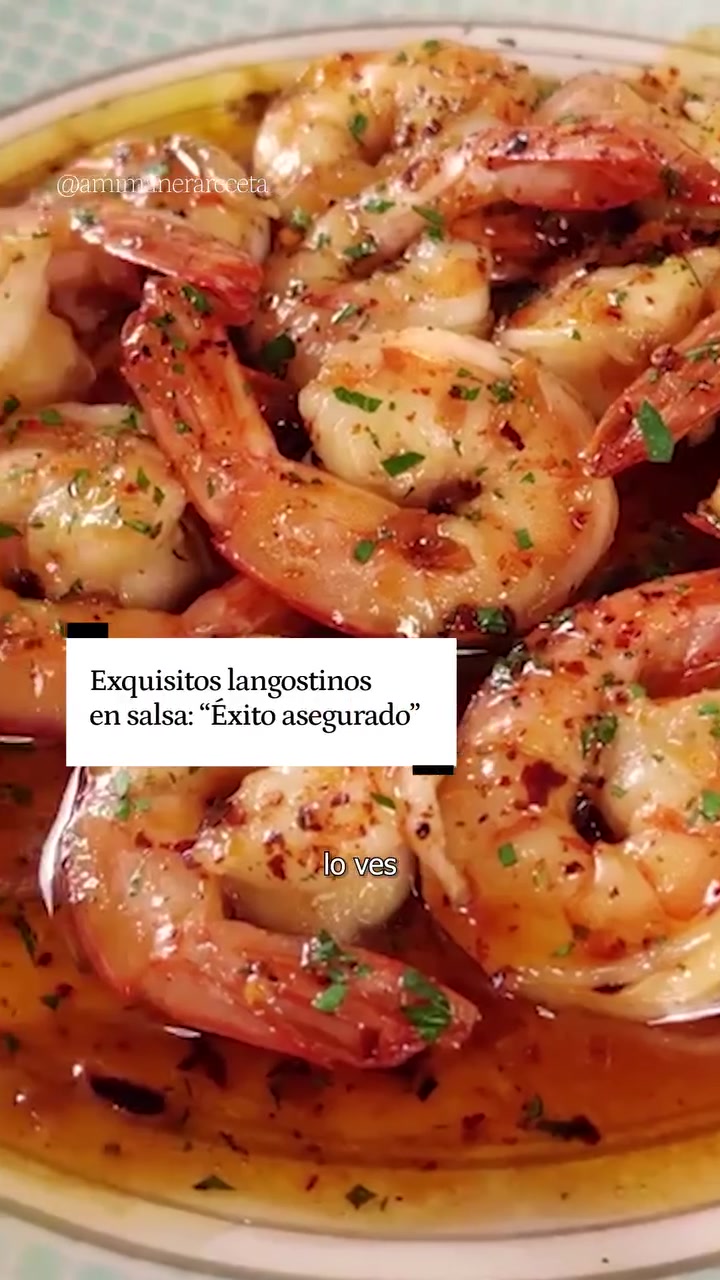 Langostinos en salsa: receta fácil con éxito asegurado