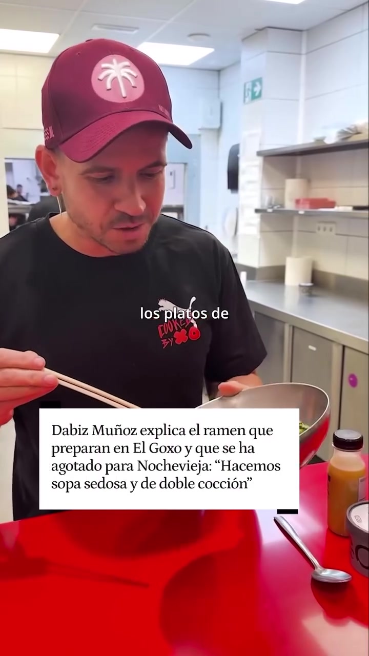 Dabiz Muñoz explica el ramen de El Goxo agotado en Navidad